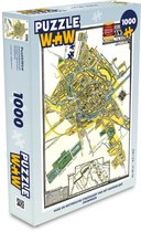 Puzzel Plattegrond - Groningen - Antiek - Legpuzzel - Puzzel 1000 stukjes volwassenen - Stadskaart
