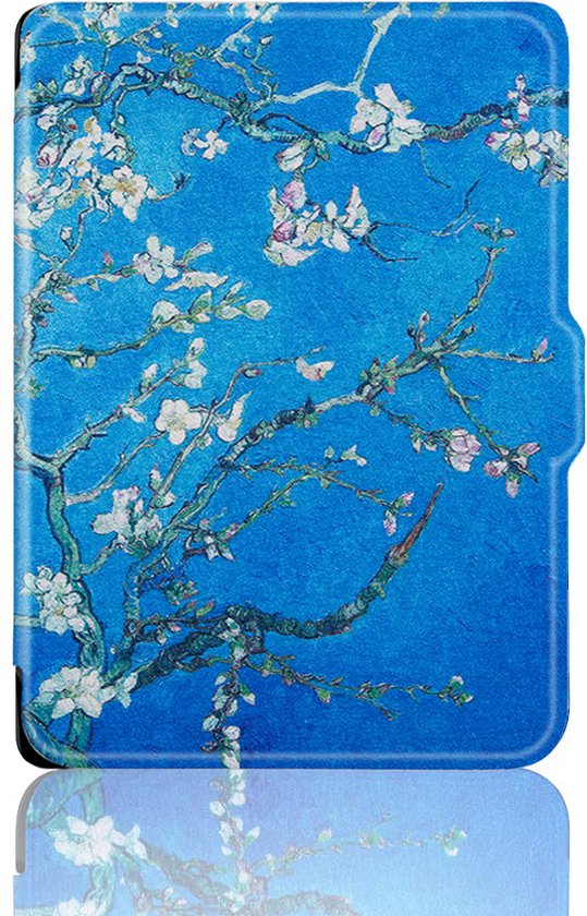 Lunso - Geschikt voor Kobo Clara 2E hoes (6 inch) - sleep cover - Van Gogh Amandelbloesem van Lunso — afbeelding 5
