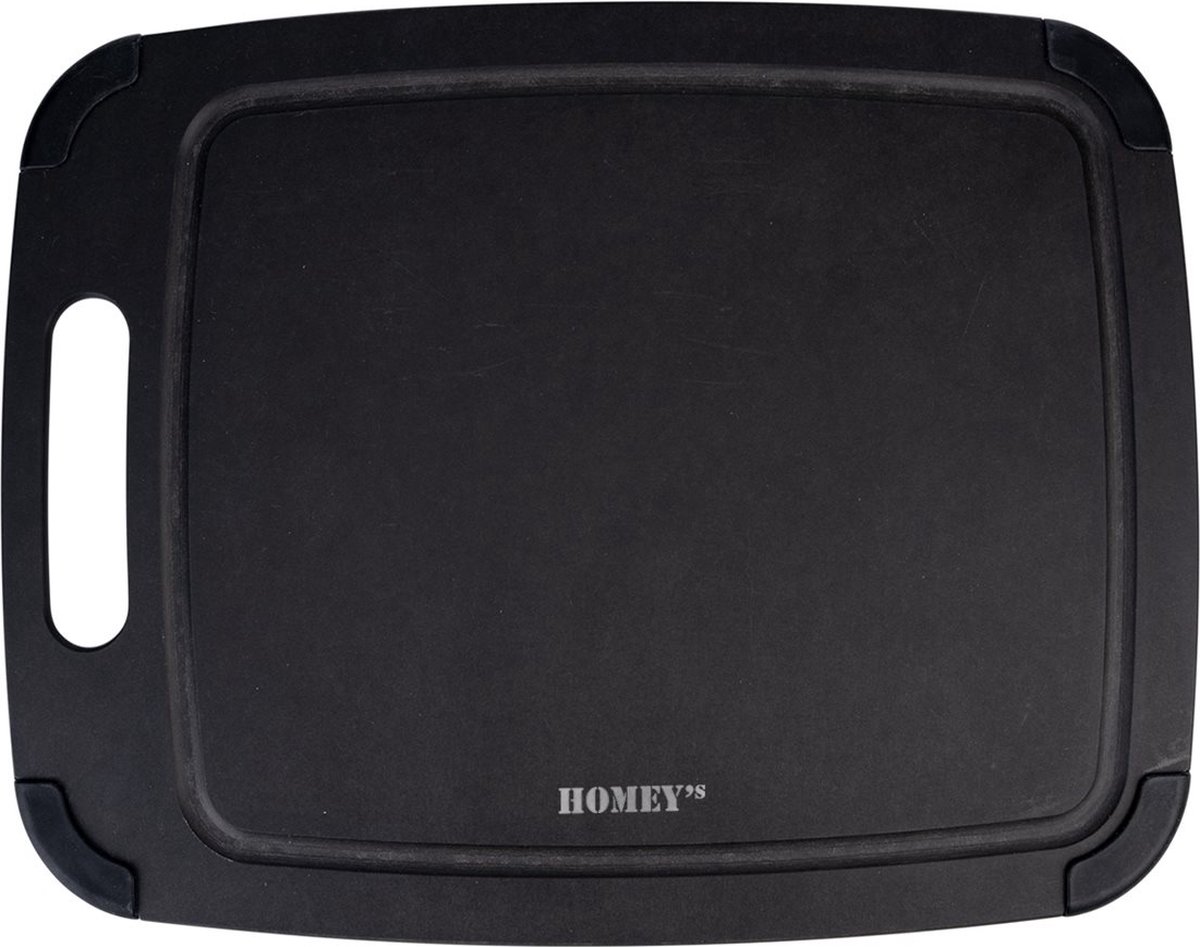 Homey's FIBR Natuurlijke Snijplank – 30 cm – Zwart