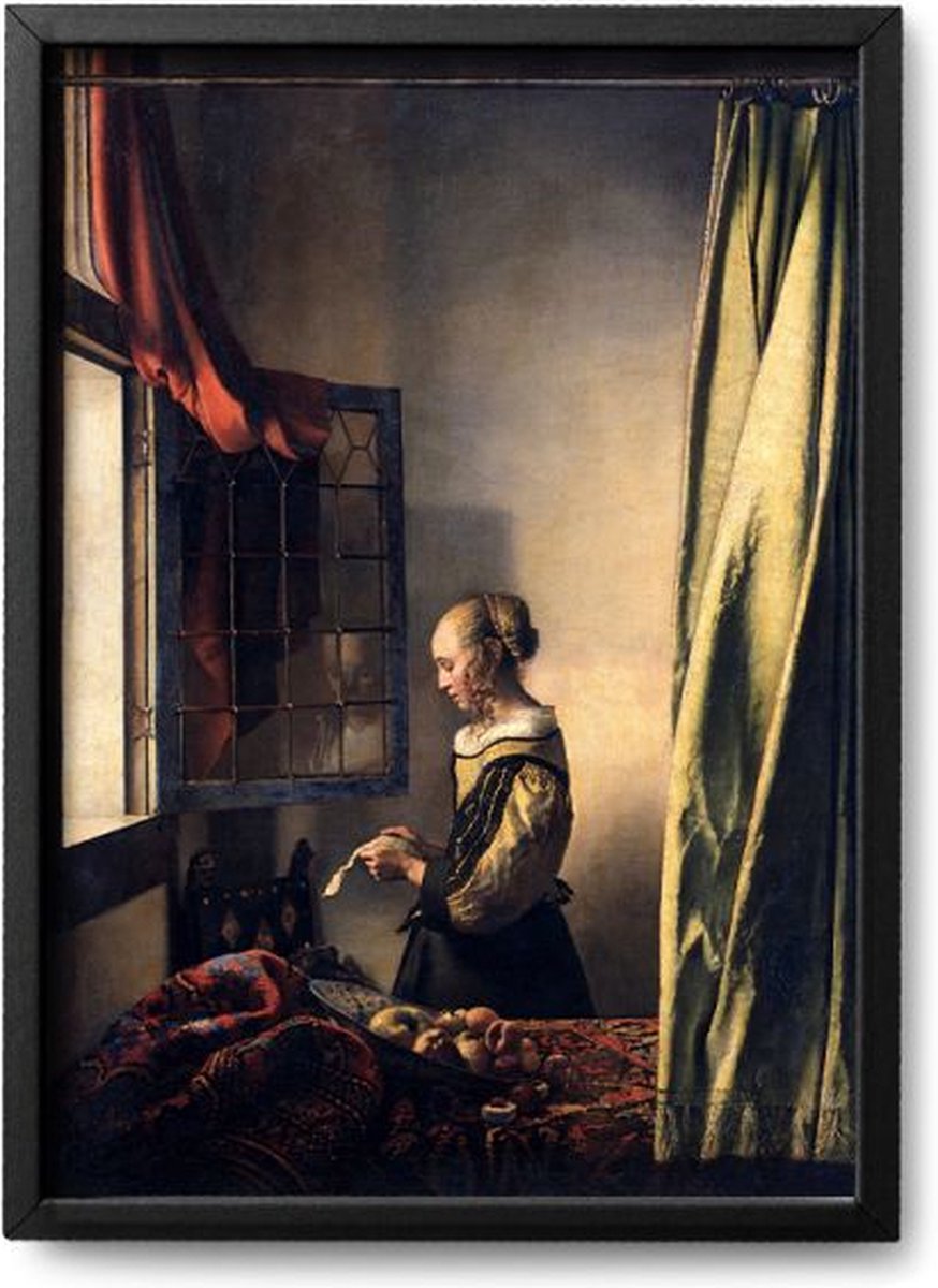 Poster Johannes Vermeer – A2 - 42 x 59,4 cm - Exclusief lijst