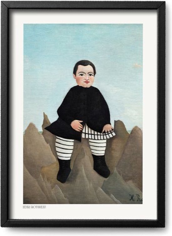 Poster Henri Rousseau – A2 - 42 x 59,4 cm - Inclusief lijst (Zwart Aluminium)