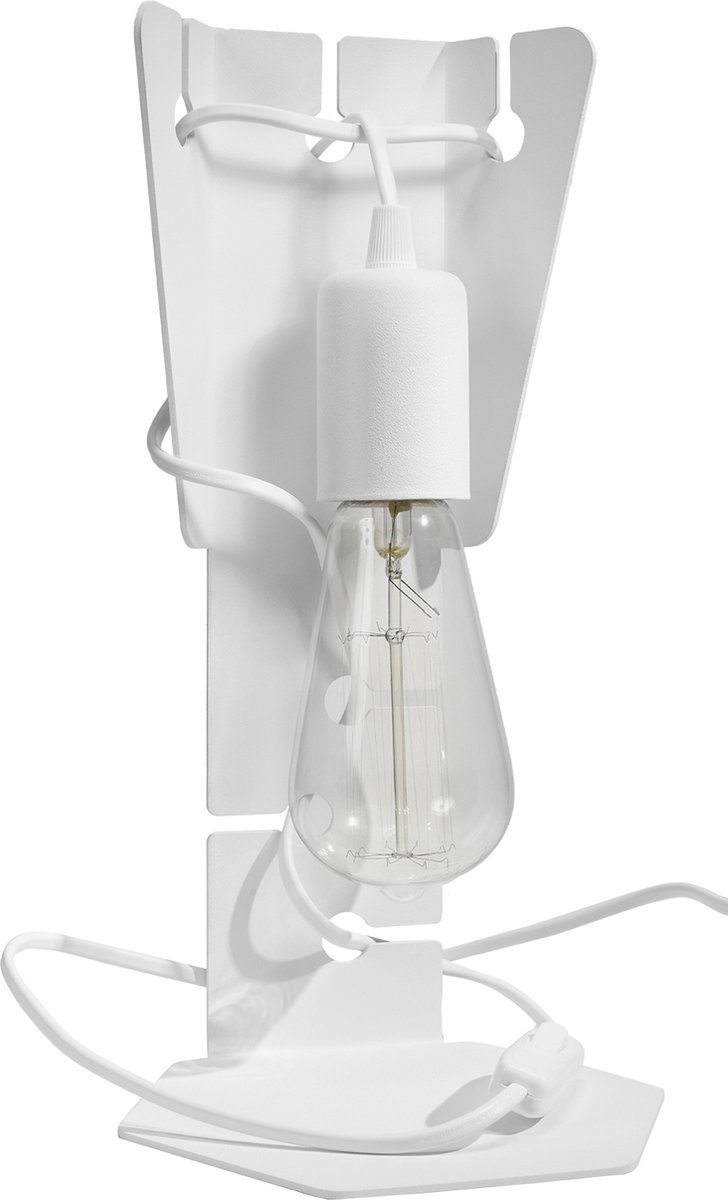Light Your Home Designer's Lightbox Shades Tafellamp - Ø 15 Cm - Metaal - 1xE27 - Woonkamer - Eetkamer - Wit