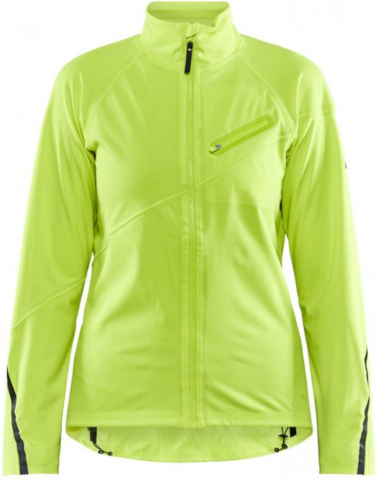 Craft Fietsjack MTB - Dames - Flumino geel  - HALE HYDRO JACKET - Maat M