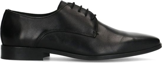 Sacha - Homme - Chaussures à lacets en cuir noir - Taille 42 | bol.com
