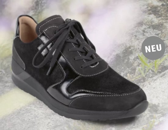 Mori zwart stretch lak (Maat - 6, Kleur - Zwart)