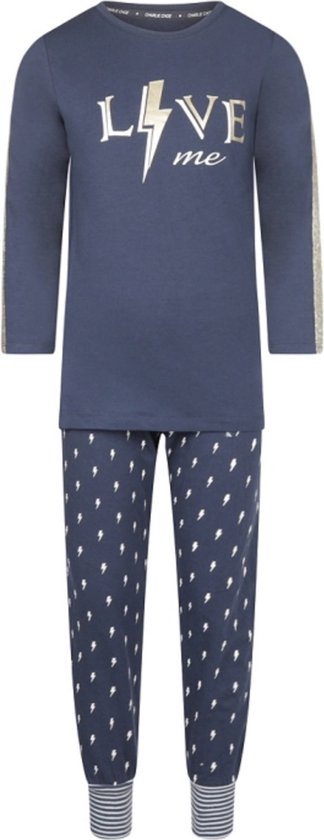 Charlie Choe meisjes pyjama Love Me Navy