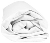 Sleepnight Hoeslaken - Jersey - (hoekhoogte 35 cm ) blanc - B 200 x L 230 cm - Lits-jumeaux extra breed Strijkvrij - Geschikt voor Standaard Matras/Boxspring/Matras + Topper - 600995-B 200 x L 230 cm