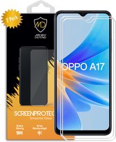 2-Pack Oppo A17 Screenprotectors - MobyDefend Case-Friendly Screensavers - Gehard Glas - Glasplaatjes Geschikt Voor Oppo A17