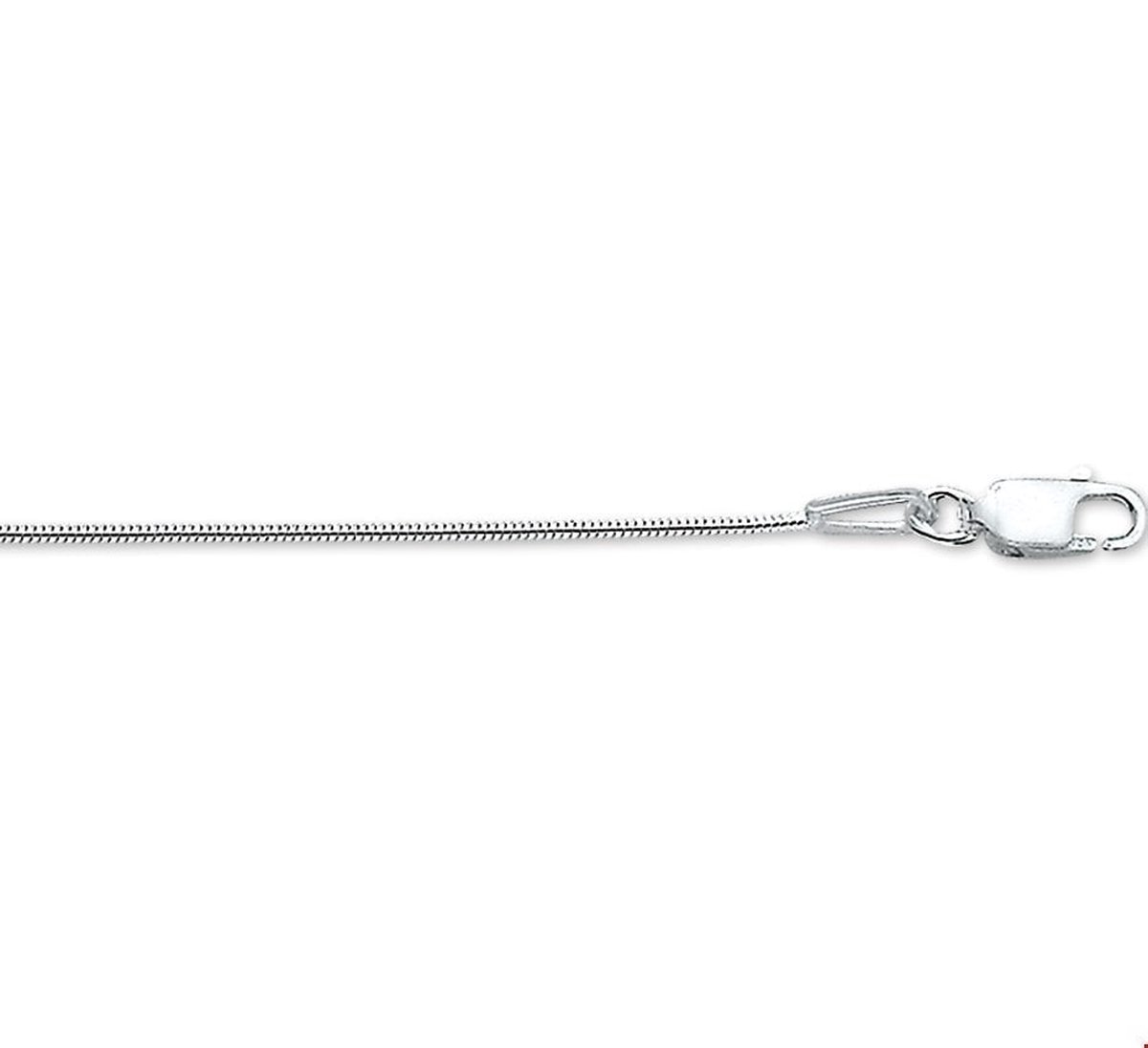 House of Jewels ketting - 45cm - Echt Zilveren Slangenketting- 0,9mm breed