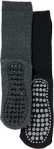 iN ControL 2pack THERMO socks met ANTISLIP antra/black 23/26