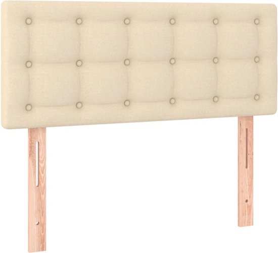 vidaXL-Tête de lit-80x5x78/88-cm-tissu-crème