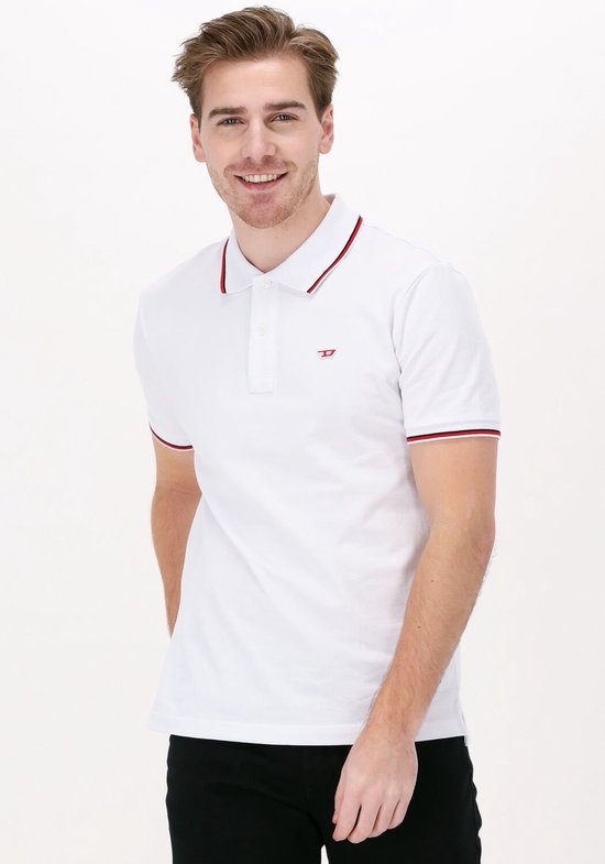 Foto: Diesel t smith d polo s t shirts heren polo shirt wit maat xxl