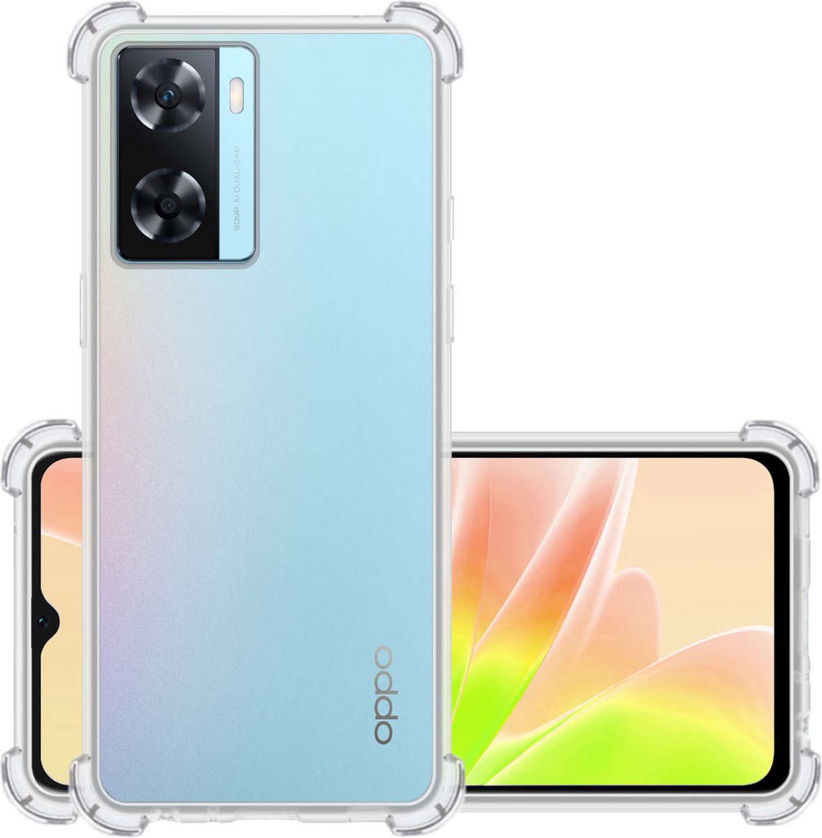 SEAHAI Cover per Oppo A57s / Oppo A57 4G, Ultra Sottile Custodia in TPU