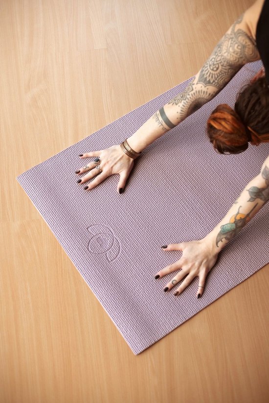 Yogamat sticky extra dik lavendelpaars - Lotus - 6 mm van Lotus — afbeelding 2