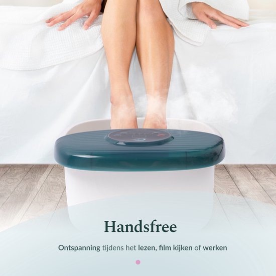 El suvon® Voetenbad met Eeltverwijderaar - Voetenbaden - Elektrisch Verwarmd Voetenbaden met massage Rollers - Voetmassage met zoutbad - Tot 48° graden - Bubbelstraal - Voetenbaden