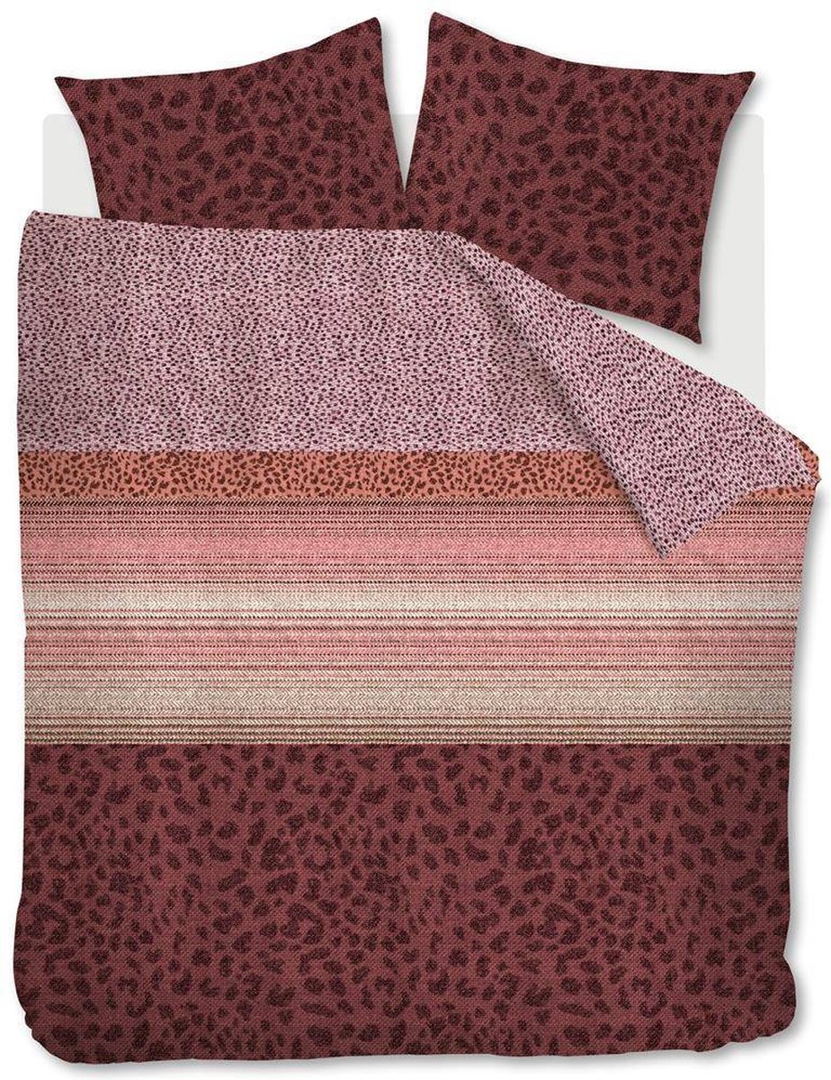 Beddinghouse Dekbedovertrek Feis - Tweepersoons - 200x200/220 cm - Rood