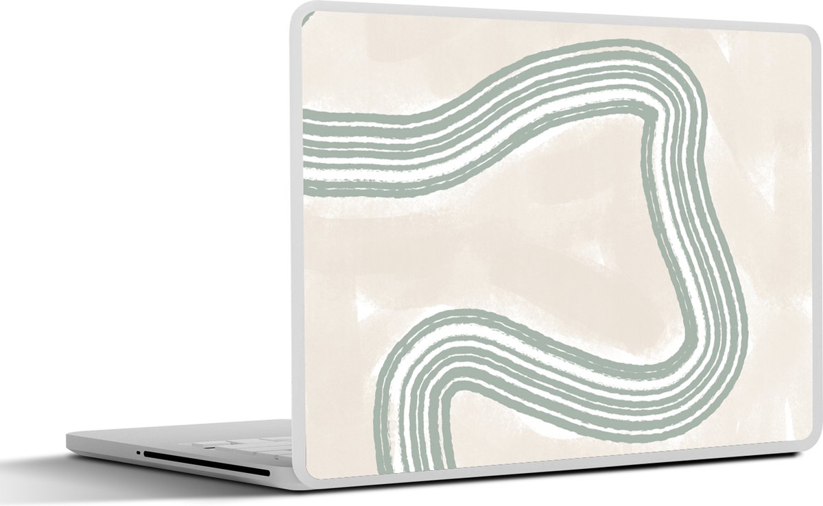 Laptop sticker - 15.6 inch - Lijn - Abstract - Design - 36x27,5cm - Laptopstickers - Laptop skin - Cover