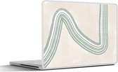 Laptop sticker - 13.3 inch - Lijn - Abstract - Design - 31x22,5cm - Laptopstickers - Laptop skin - Cover