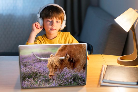 Sticker pour ordinateur portable - 10,1 pouces - Scottish Highlander - Animaux - Heather