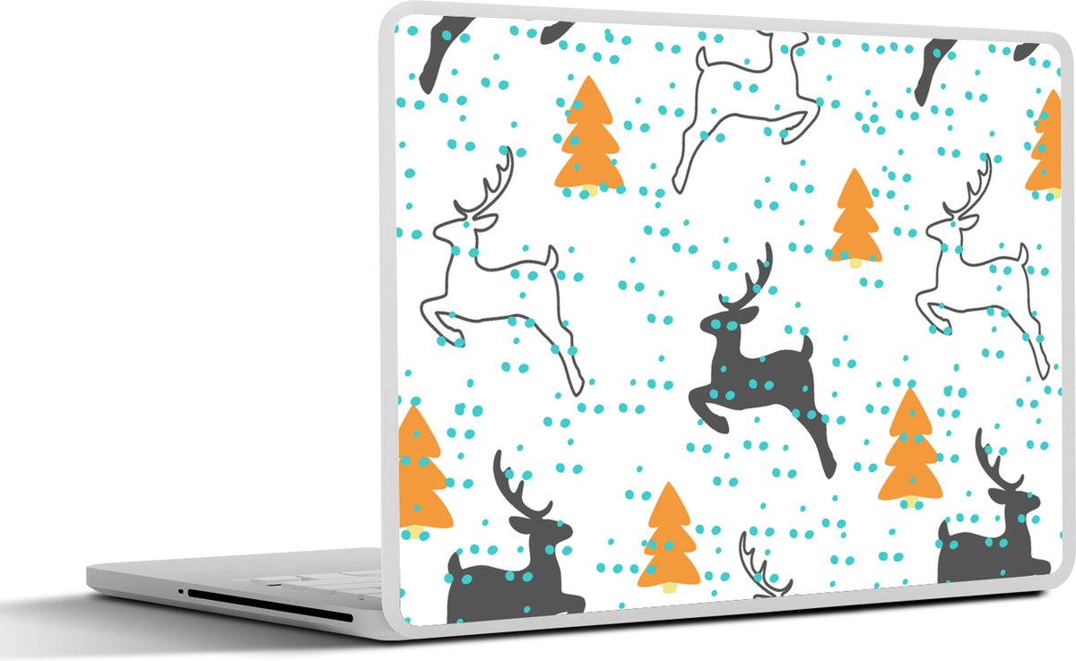 Laptop sticker - 12.3 inch - Hert - Patroon - Boom - 30x22cm - Laptopstickers - Laptop skin - Cover