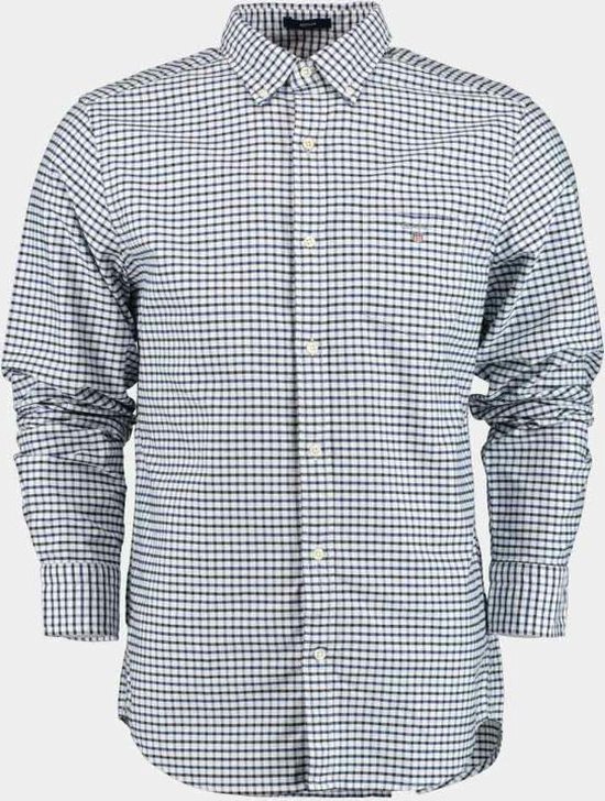 GANT Camicia Oxford Regular Fit Uomo - Manica Lunga, Button Down, Colore Capri Blu, Taglia M - Cotone, Polsini A Bottone - 2