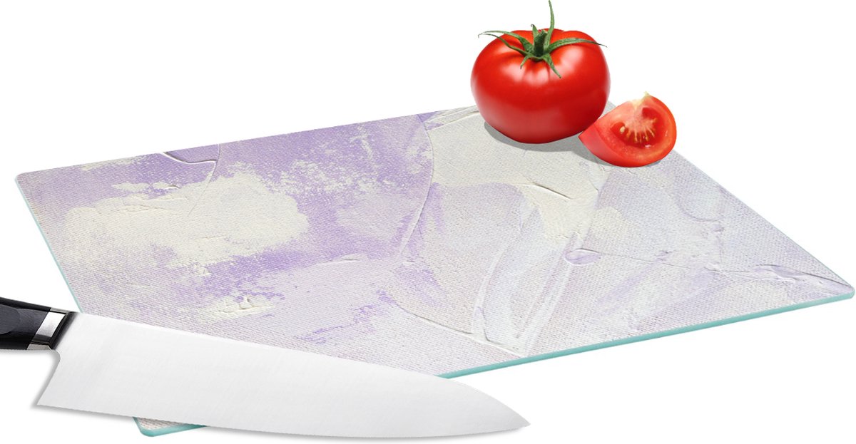 Glazen Snijplank - 28x20 - Abstract - Verf - Design - Snijplanken Glas
