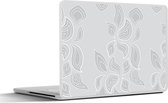 Laptop sticker - 17.3 inch - Contour - Patronen - Bladeren - 40x30cm - Laptopstickers - Laptop skin - Cover