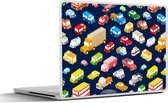 Laptop sticker - 10.1 inch - Patroon - Auto - Verkeer - 25x18cm - Laptopstickers - Laptop skin - Cover