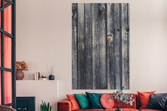 Tableau sur toile Fond avec structure en planches - 120x180 cm - Décoration murale XXL