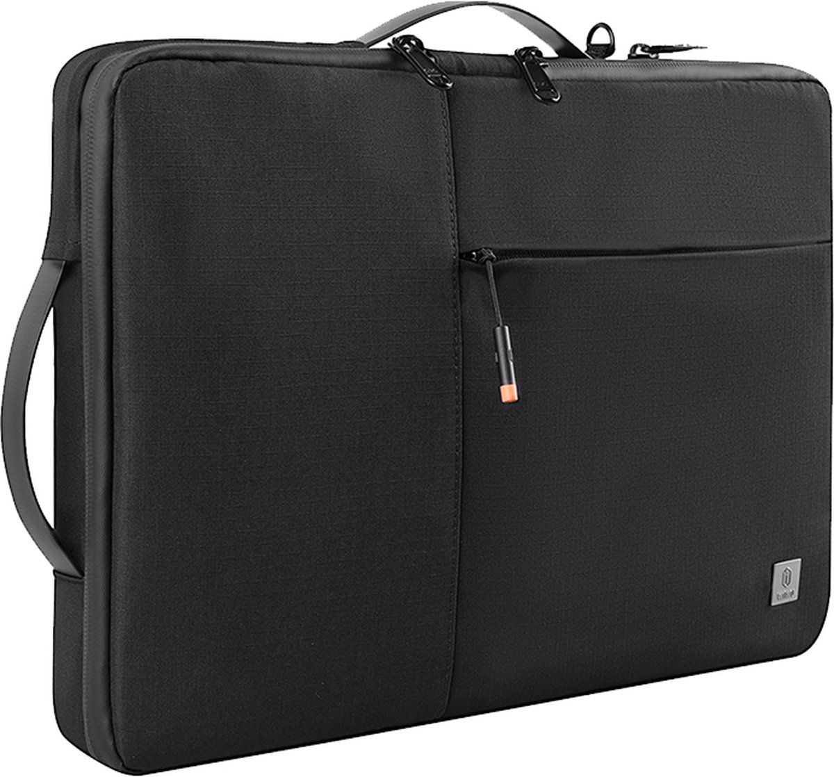 Alpha Dubbel laags laptop sleeve - 16 inch - Zwart