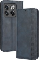 Mobigear Telefoonhoesje geschikt voor OnePlus 10T Hoesje | Mobigear Sensation Bookcase Portemonnee | Pasjeshouder voor 3 Pasjes | Telefoonhoesje voor Pinpas / OV Kaart / Rijbewijs - Blauw