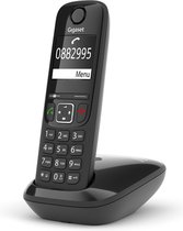 Gigaset AS690 - 1 handset - Zwart - Handsfree bellen - huistelefoon - inclusief oproepblokering