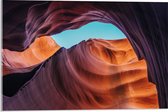 WallClassics - Acrylglas - Bogen in Antelope Canyon - 60x40 cm Foto op Acrylglas (Met Ophangsysteem)