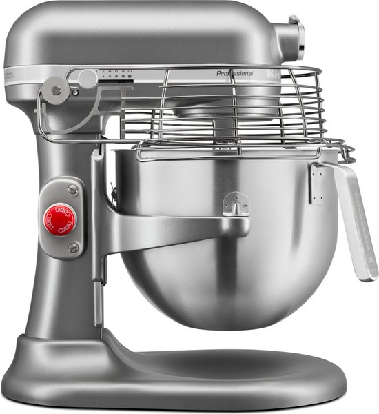 Planetaire mixer 6,9L | Hoogte verstelbare kom | Beschermkap | Zilver | KitchenAid 5KSM7990XESL