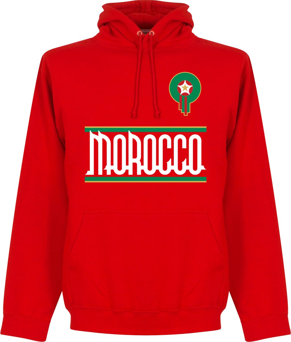 Marokko Team Hoodie - Rood - XL