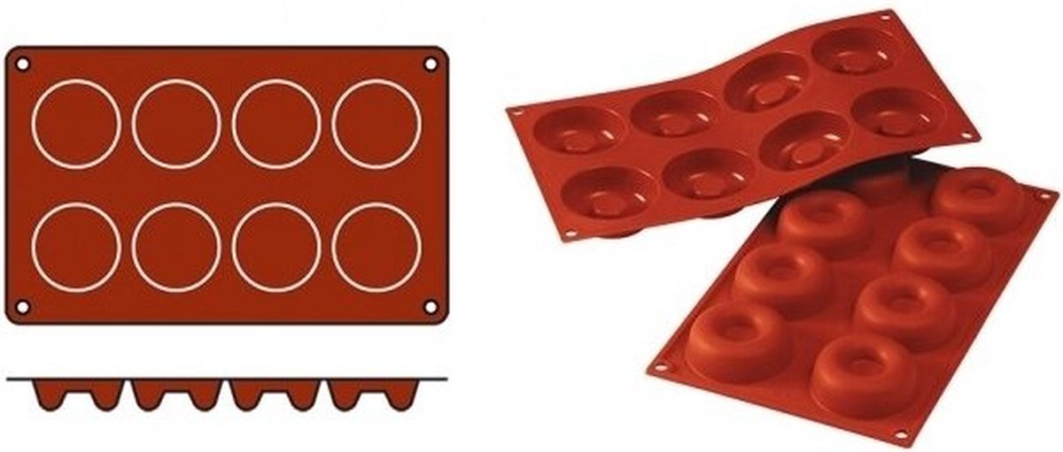 Bakmat Savarin-Medium (Cap.08St.) - SiliconFlex 070059