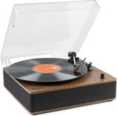 Tourne-disque Bluetooth - Fenton RP161 - Tourne-disque rétro avec haut-parleurs intégrés - Arrêt automatique - 50W