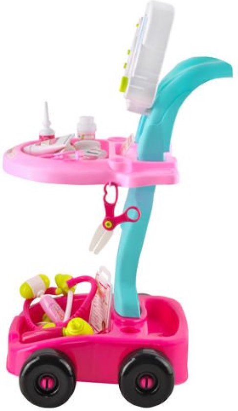 [ Beschadigde verpakking | OP=OP ] Praktische kinderen Dokter speelset XL - 18 stuks - Arts - Jongen en meisje - kinderen - Speelgoed - Ziekenhuis - Medisch Centrum - Rollenspel - 3 jaar - Gift - Cadeau