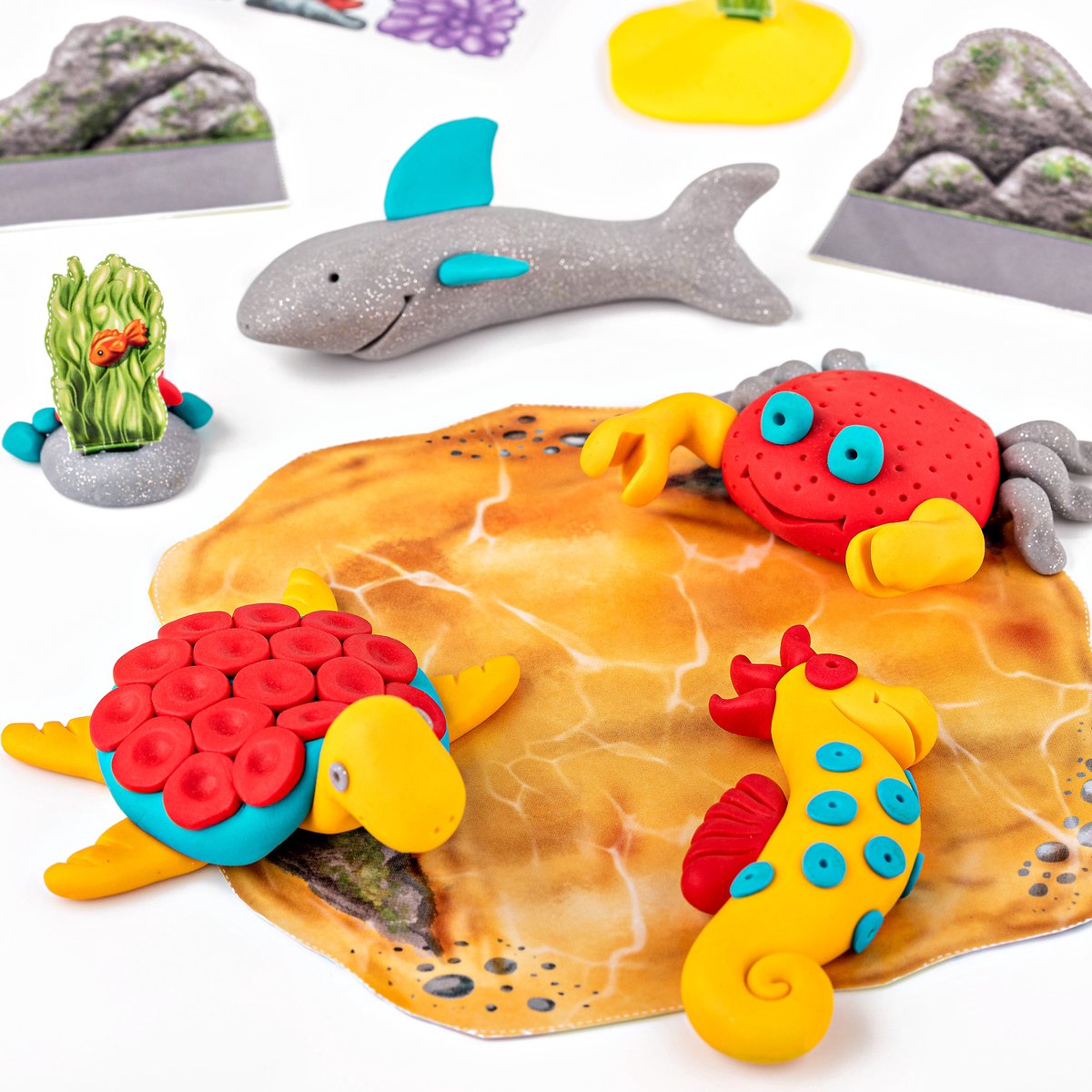 FIMO kids 8034 - ovenhardende boetseerklei - Form&Play set "Zeeleven" — afbeelding 4