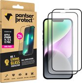 DUO-PACK - 2x Pantser Protect™ Glass Screenprotector Geschikt voor iPhone 14 / iPhone 13 / iPhone 13 Pro - Case Friendly - Premium Pantserglas - Glazen Screen Protector