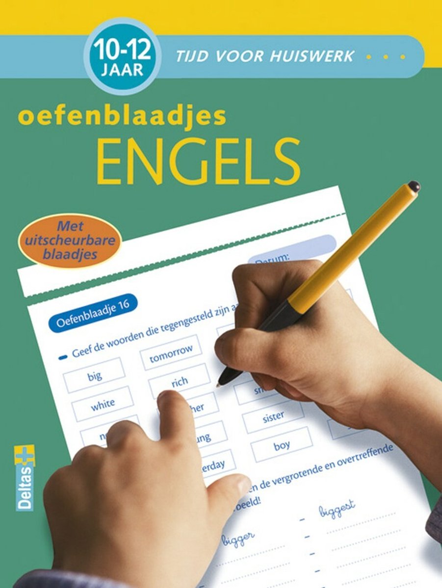 Omslag van Tijd voor huiswerk - Oefenblaadjes Engels 10-12 jr