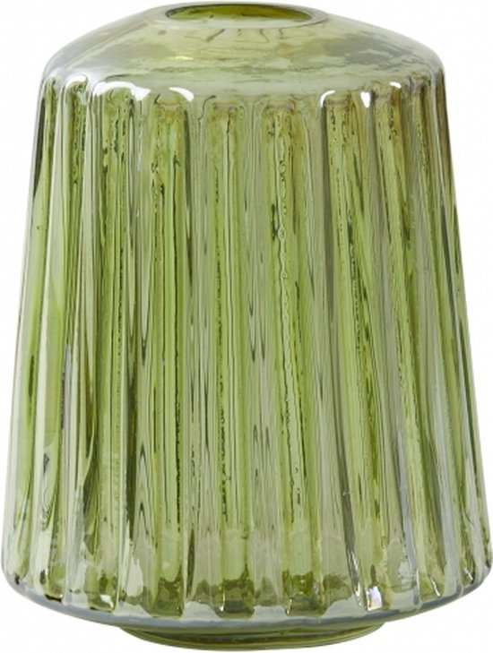 Light & Living Vaas Remy - Glas - Groen - 18 x 22 x 18 cm (BxHxD)