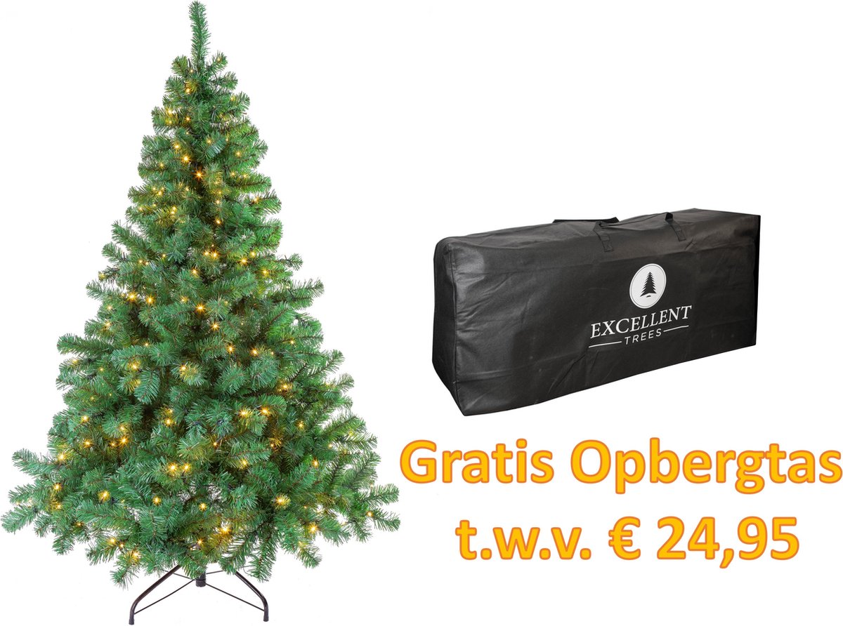 Excellent Trees® Kerstboom LED Stavanger 180 cm met verlichting - nu met Gratis Opbergtas t.w.v. € 27.95