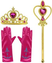 Het Betere Merk - voor bij je prinsessenjurk meisje - Prinsessen speelgoed meisje - Prinsessen accessoireset - Kroon - Toverstaf -Verkleedkleren meisje
