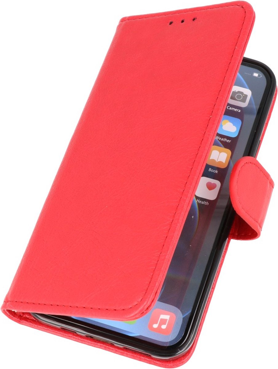 iPhone Xs Hoesje Book Case Telefoonhoesje Rood