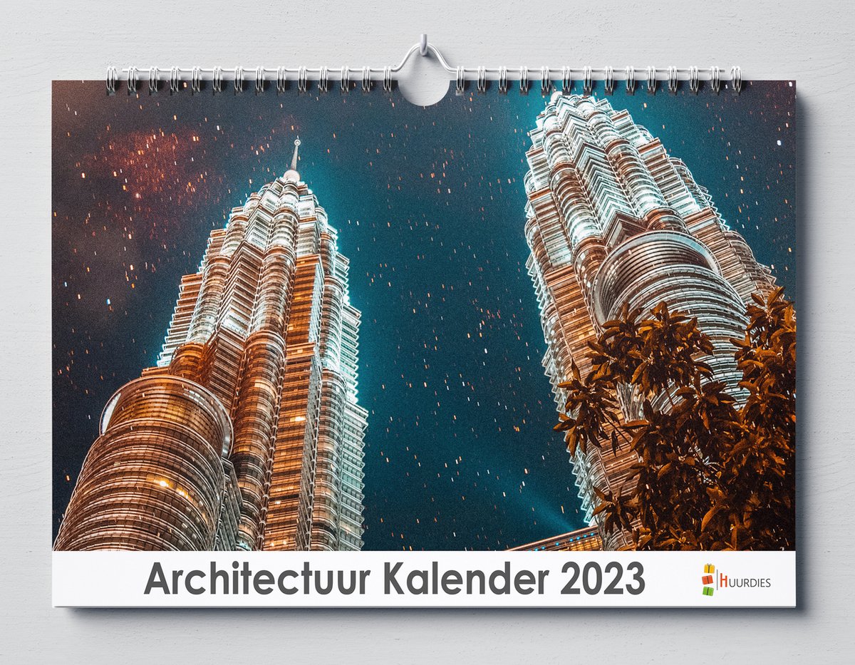 Architectuur kalender 2023 | 35x24 cm | jaarkalender 2023 | Wandkalender 2023