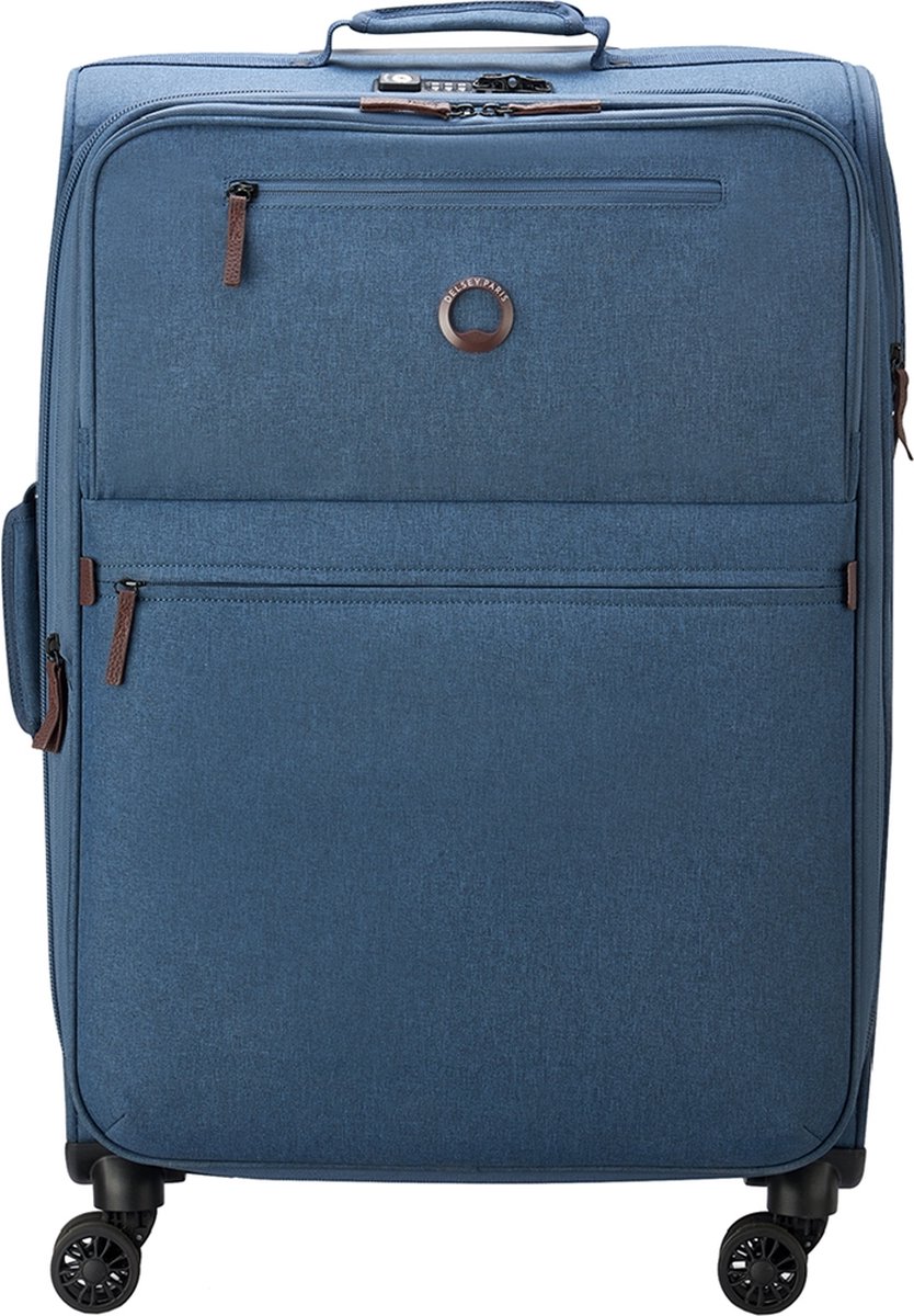 Delsey Zachte koffer / Trolley / Reiskoffer - Maubert 2.0 - 70 cm (large) - Blauw