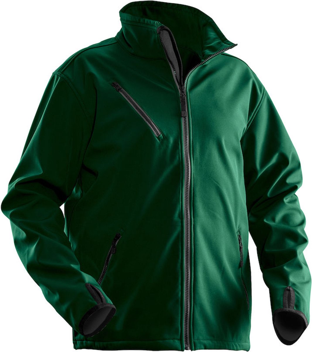 Jobman Softshell Jas Heren Bosgroen - Maat XXL