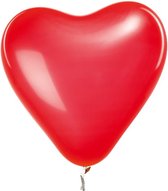 Rico Design Ballone Herz, Speelgoed ballon, Rubber, Rood, Valentijnsdag, Hartvormig, 300 mm
