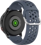 YONO Sport Air Bandje 20mm - Horlogebandje geschikt voor Samsung Galaxy Watch 6 / 5 / Pro / 4 / 3 / Active 2 - Garmin Approach / Forerunner / Venu 2 Plus / SQ / Vivomove - Polar Ignite / Unite – Huawei - Donkergrijs